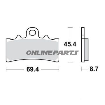 Brake Pads Std Trwaltn 7323629