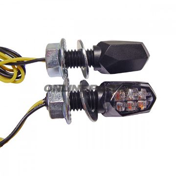 Mini Indicatorled Mini3 Jmpsmoked Glass Black