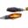 Mini Indicator - Beam Jmpamber Glass Black Surround