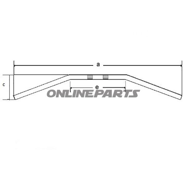 Handlebar Steel Chrome Cable Notch 1Inch Trwdragbar