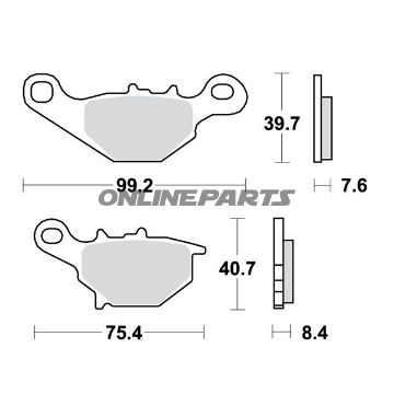 Brake Pads Offroad Trwaltn 7321953