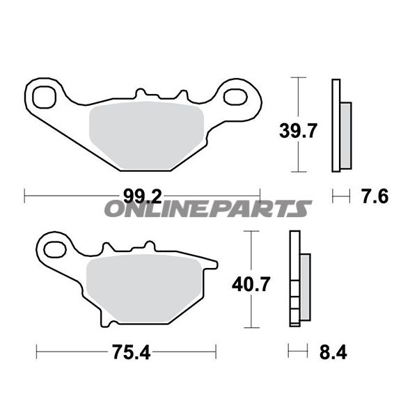 Brake Pads Offroad Trwaltn 7321953