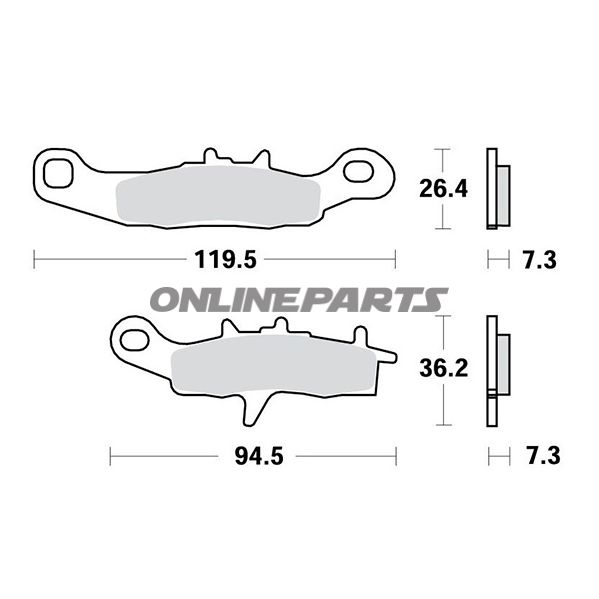 Brake Pads Offroad Trwaltn 7321318