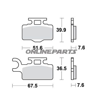 Brake Pads Offroad Trwaltn 7325582