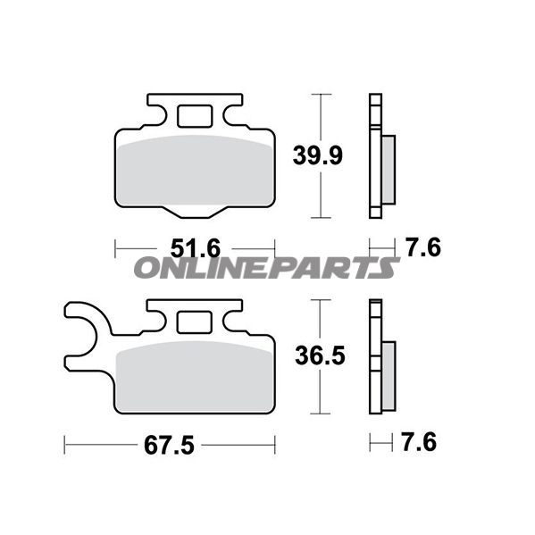 Brake Pads Offroad Trwaltn 7325582