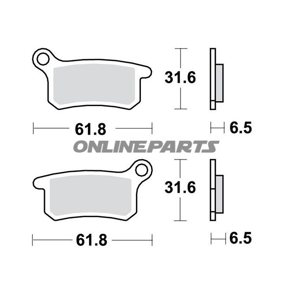Brake Pads Offroad Trwaltn 7324379