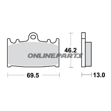 Brake Pads Std Trwaltn 7320021
