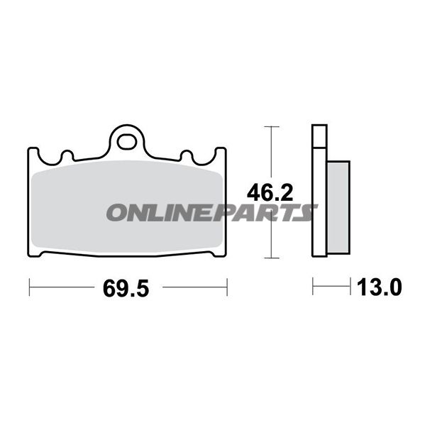 Brake Pads Std Trwaltn 7320021