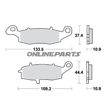 Brake Pads Sintered Trw Lucasoder 7328867