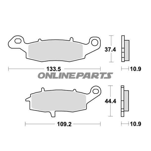 Brake Pads Sintered Trw Lucasoder 7328867