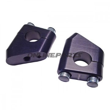 Bar Riser - Black22mm Std Bars - 35Mm High 34° Offset
