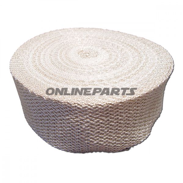 Silent Sport Exhaust Insulation Wrap10m X 50Mm Brass Colour When Hot