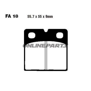 Brake Pad Semi-Sinter V Ebc Fa018v