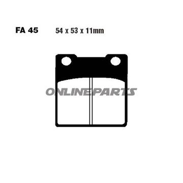 Brake Pad Semi-Sinter V Ebc Fa045v