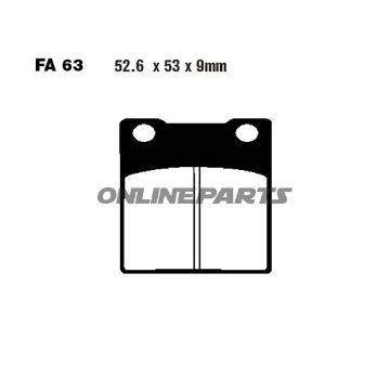 Brake Pads Semi-Sint V Ebc Fa063v