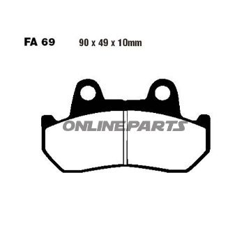 Brake Pads Semi-Sint V Ebc Fa069v