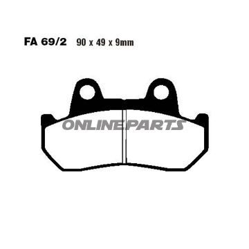 Brake Pads Semi-Sint V Ebc Fa069/2V