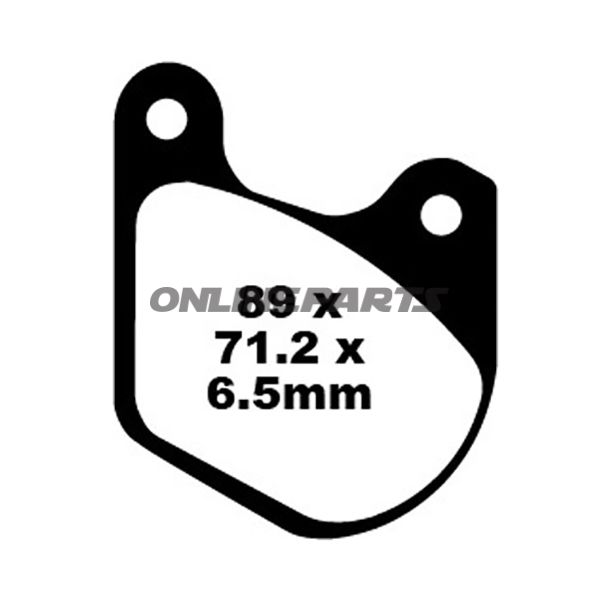Brake Pads Semi-Sint V Ebc Fa072v