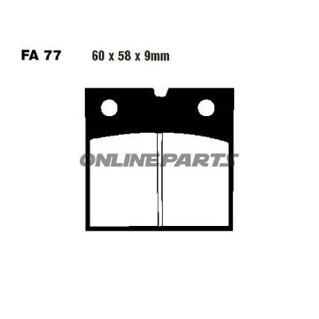 Brake Pads Semi-Sint V Ebc Fa077v