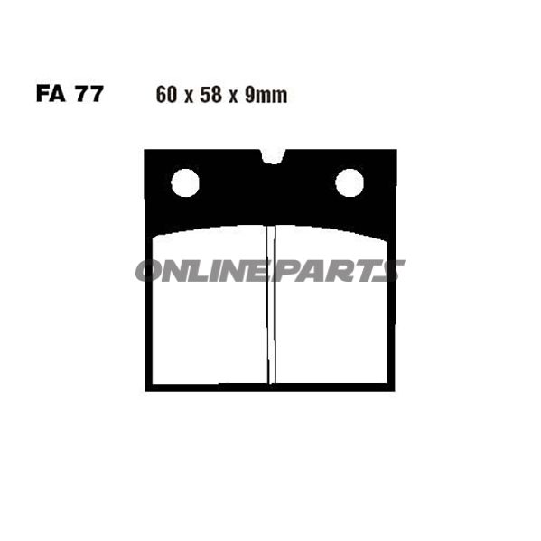 Brake Pads Semi-Sint V Ebc Fa077v