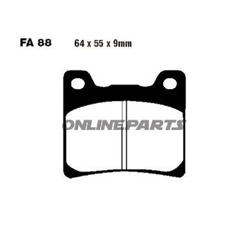 Brake Pads Semi-Sint V Ebc Fa088v