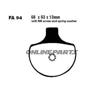 Brake Pads Semi-Sint V Ebc Fa094valternative: 7870271