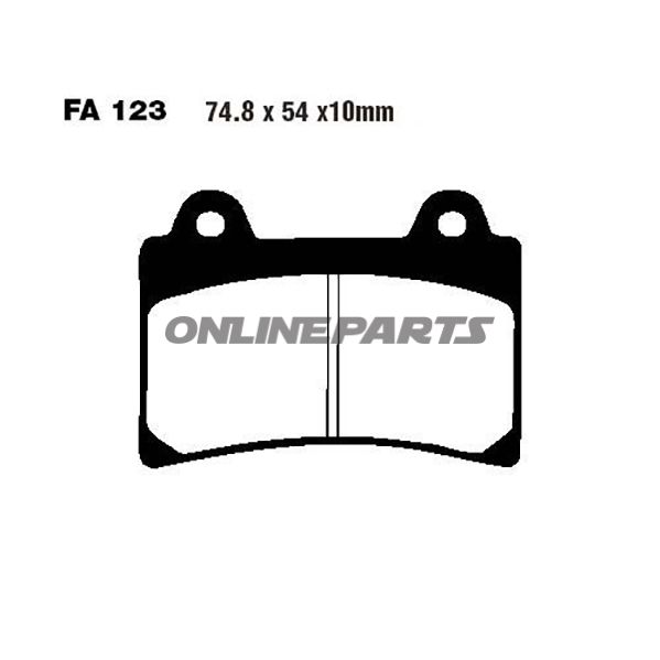 Brake Pads Semi-Sint V Ebc Fa123v