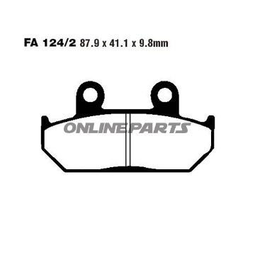 Brake Pads Semi-Sint V Ebc Fa124/2V
