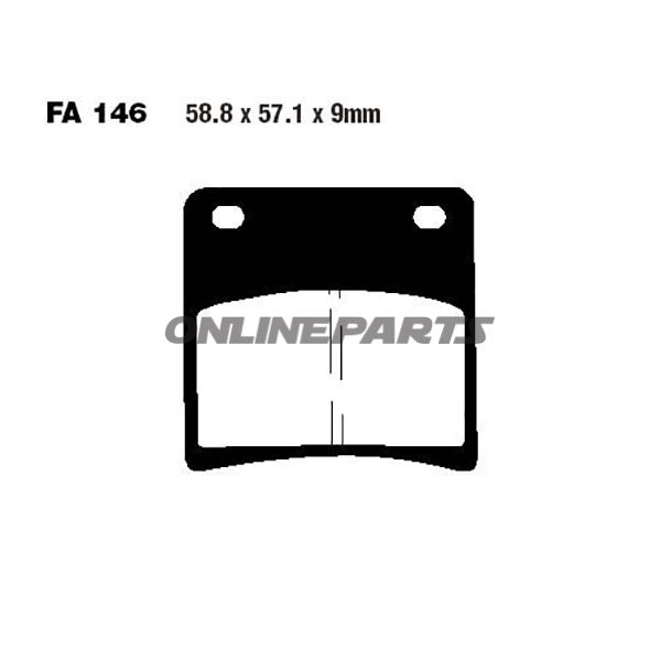 Brake Pads Semi-Sint V Ebc Fa146v