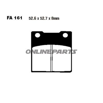 Brake Pads Semi-Sint V Ebc Fa161v
