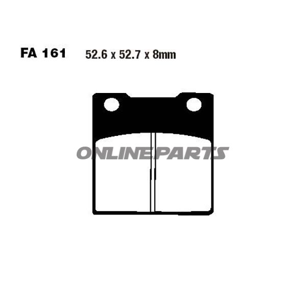 Brake Pads Semi-Sint V Ebc Fa161v