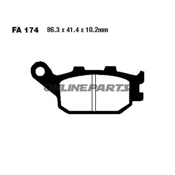 Brake Pads Semi-Sint V Ebc Fa174v