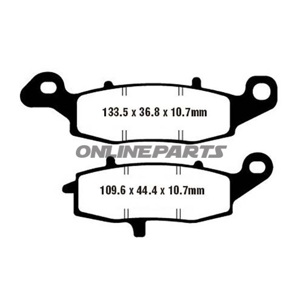 Brake Pads Semi-Sint V Ebc Fa231/2Valternative: 7870156