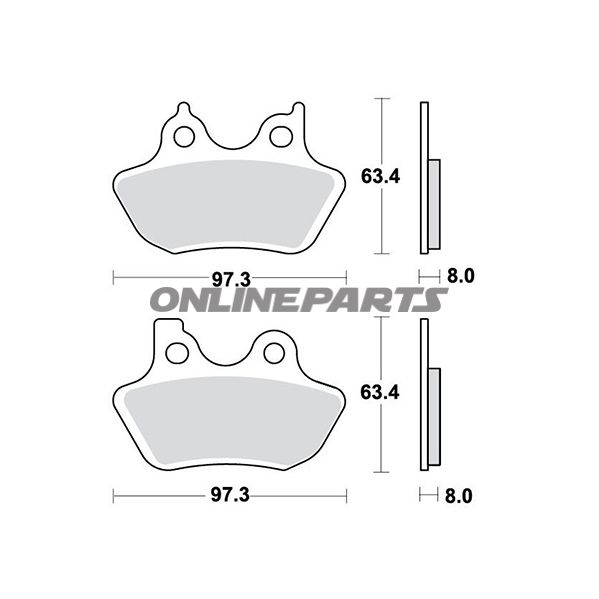 Brake Pads Sintered Trwaltn 7320997