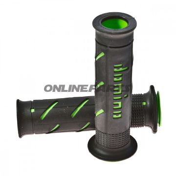 Domino Off Road Grips Black/Greend.22Mm. L.126Mm Open