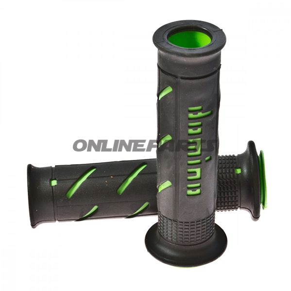 Domino Off Road Grips Black/Greend.22Mm. L.126Mm Open