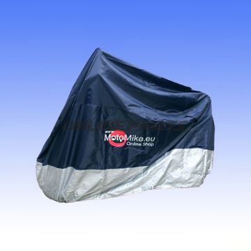 Jmp Bike Cover 1000Cc+Blue/Silver With Moto Mike Logo