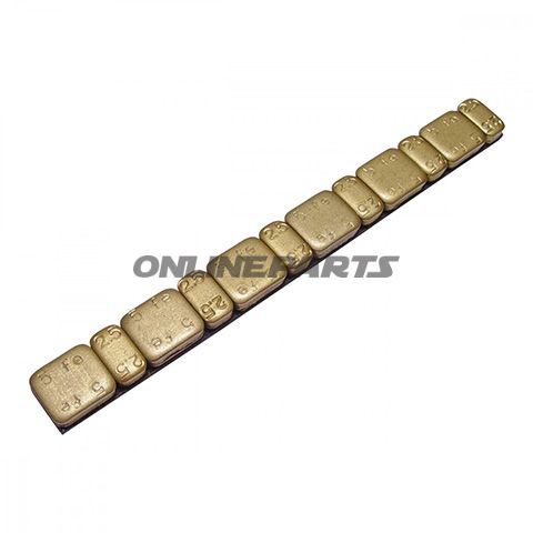 Iron Adhesive Balance Weights 5/2.5G15x 45G Strips Gold