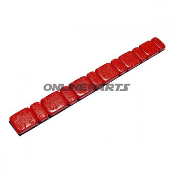 Iron Adhesive Balance Weights 5/2.5G15x 45G Strips Red