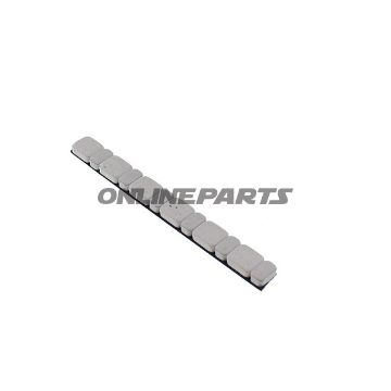 Iron Adhesive Balance Weights 5/2.5G15x 45G Strips White