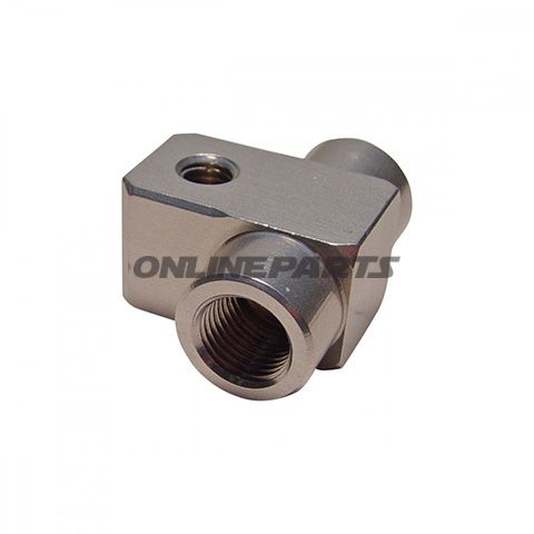 2 Way Distributor Screwed Straighttyp811-1 M10x1.00 Silver