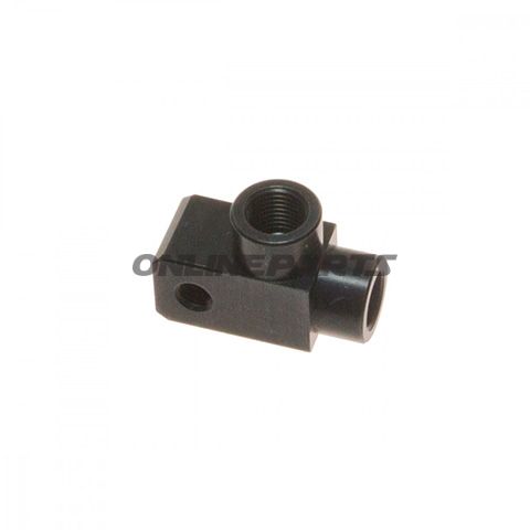 2 Way Distributor Screwed Angledtyp812-1 M10x1.00 Black
