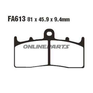 Brake Pads Sintered Hh Ebc Fa613hhaltn 7873920