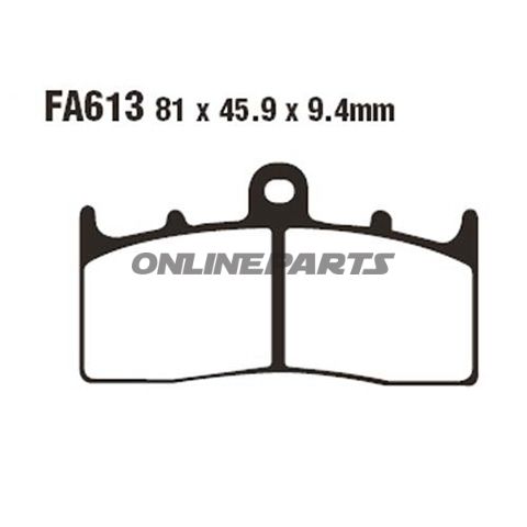 Brake Pads Sintered Hh Ebc Fa613hhaltn 7873920