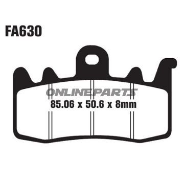 Brake Pad Semi-Sinter V Ebc Fa630v