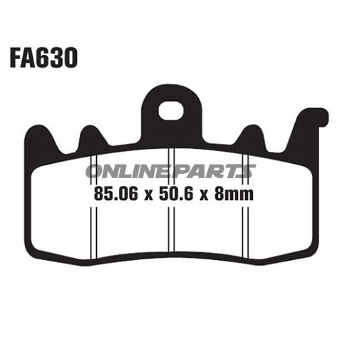 Brake Pad Semi-Sinter V Ebc Fa630v