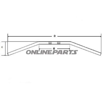Handlebars Steel Black 22Mmdragbar Medium Trw