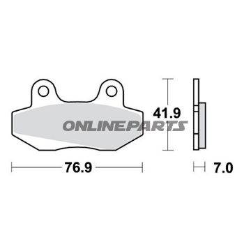 Brake Pads Scooter Trwaltn 7320120