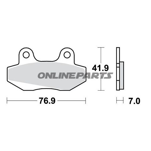Brake Pads Scooter Trwaltn 7320120