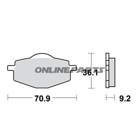 Brake Pads Scooter Trwaltn 7320138